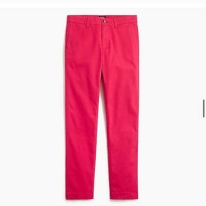 J Crew High Rise Girlfriend Chino Pant ~ Size 6 ~ Bright Rose